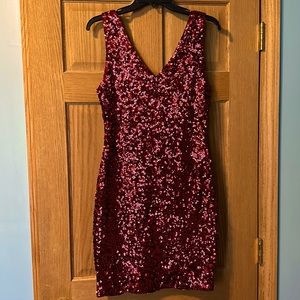 Women’s Red Sequence Party Dress